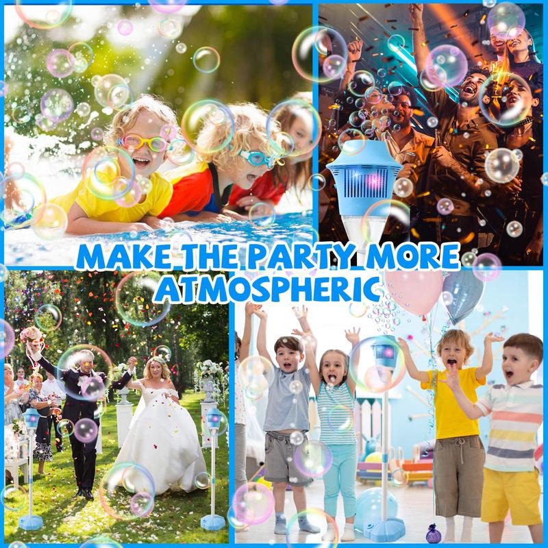 Zevolim | Automatic Bubble Maker for Kids | BubbleFun Magical Bubble Play | 20,000+ Bubbles/Min | Adjustable Height | Portable