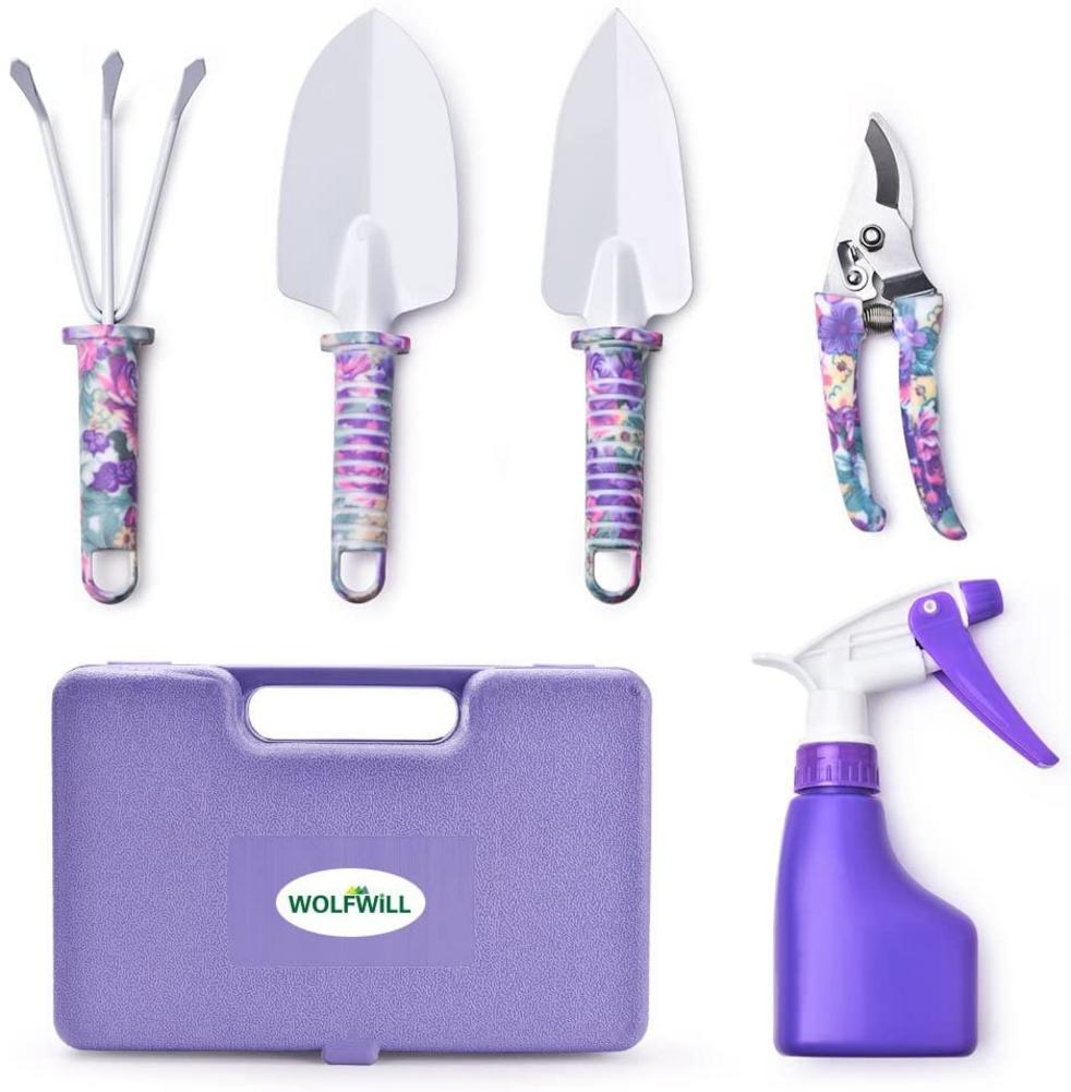 Zevolim| Colorful Garden Tool Set with 10 Pieces – Ergonomic Tools for Gardening