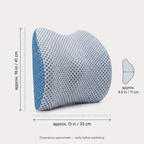 Zevolim | Lumbar Support Pillow CoreComfort – Orthopedic Memory Foam Back Cushion for Healthy Posture