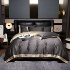 Zevolim| Luxury Satin Bedding 4-Piece Set - OpulenceSleep