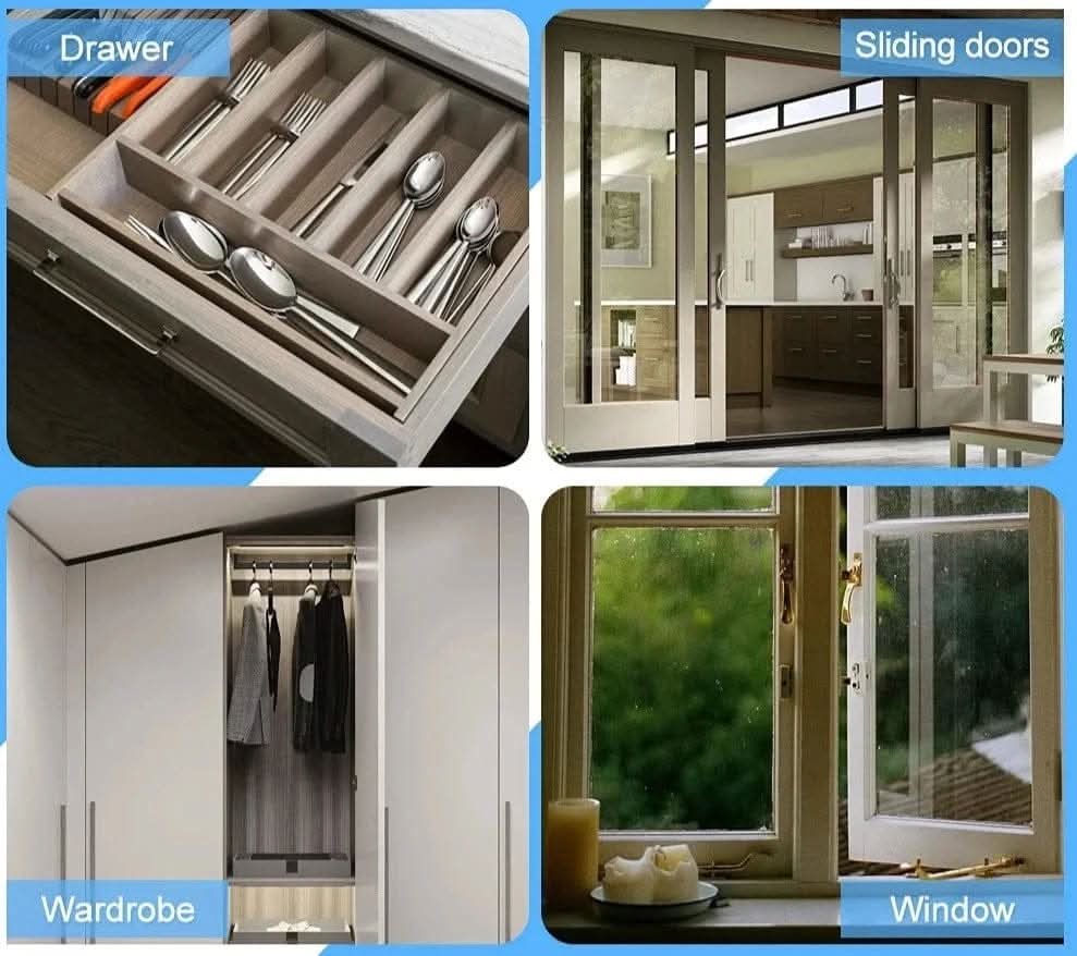 Magnetic door catcher for quiet closing without drilling