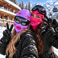 Custom Novelty Pink Bow Ski Mask, Funny Cute Ski Gift for Women Girls & Ski Lovers
