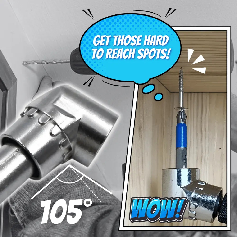 105° Angle Drill Adapter with Magnetic Handle Set