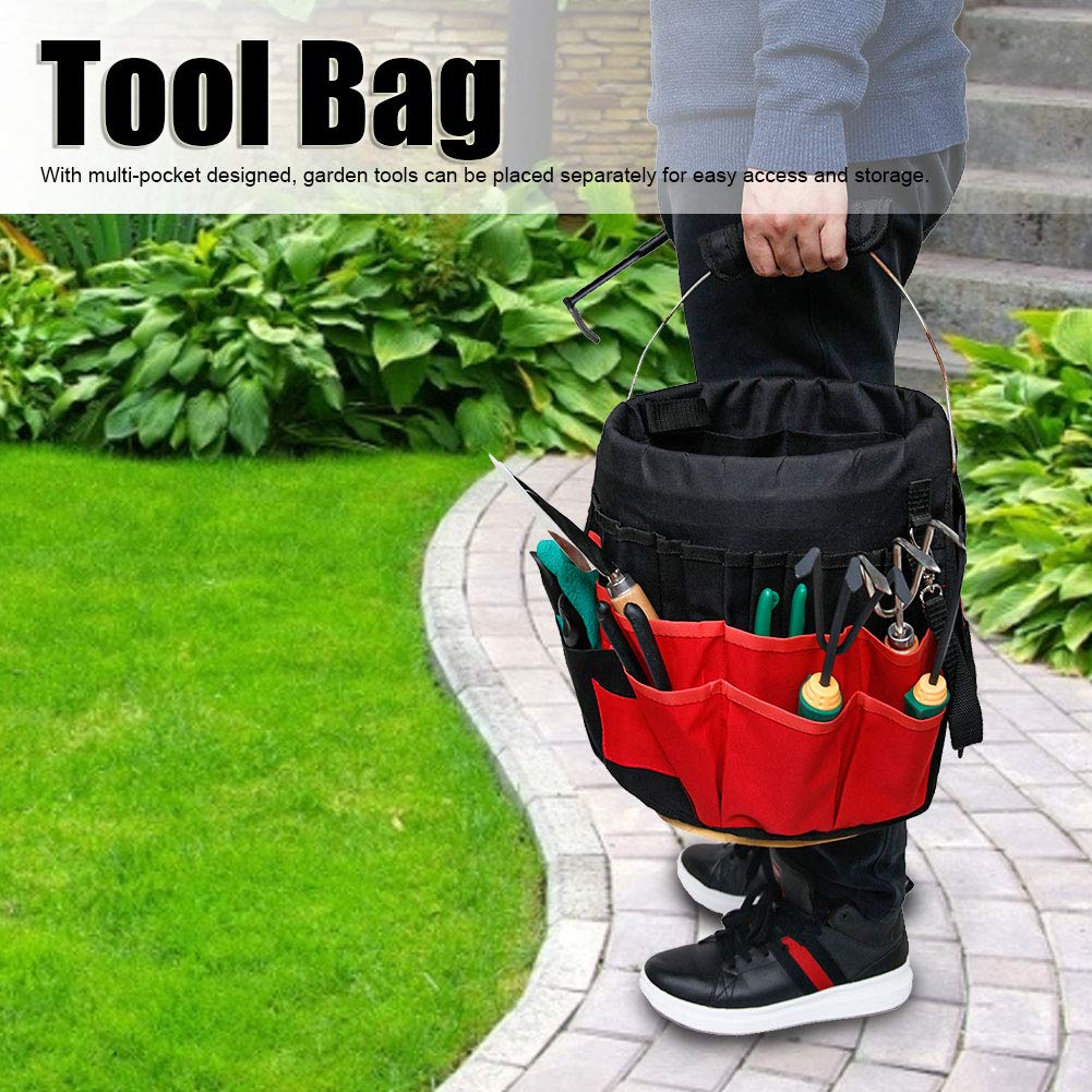 Zevolim| 42-Pocket Multifunctional Garden Tool Storage Bag – Large Storage for Tools