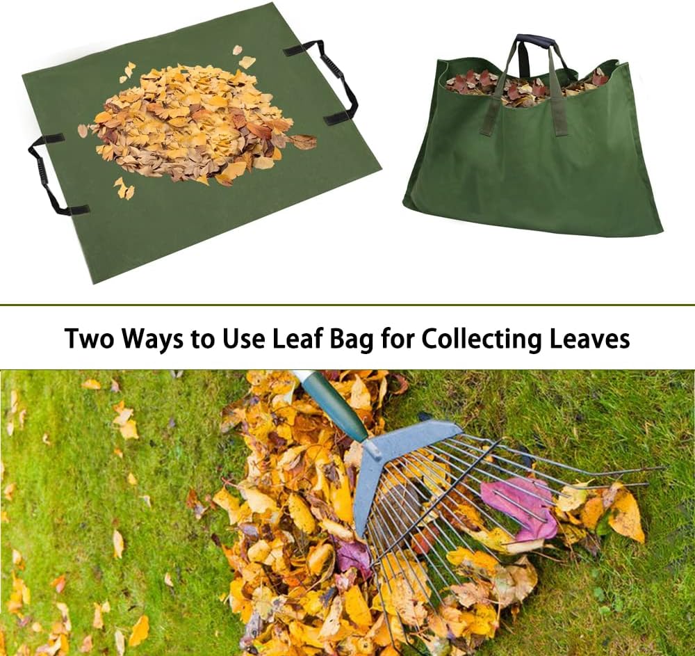 Zevolim| Foldable Garden Waste Bag – Sturdy Collection Bag for Leaves and Garden Waste