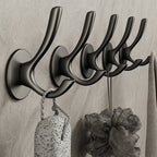 10-piece Bathroom Accessory Set Modern Matte Grey Bathrobe Hooks