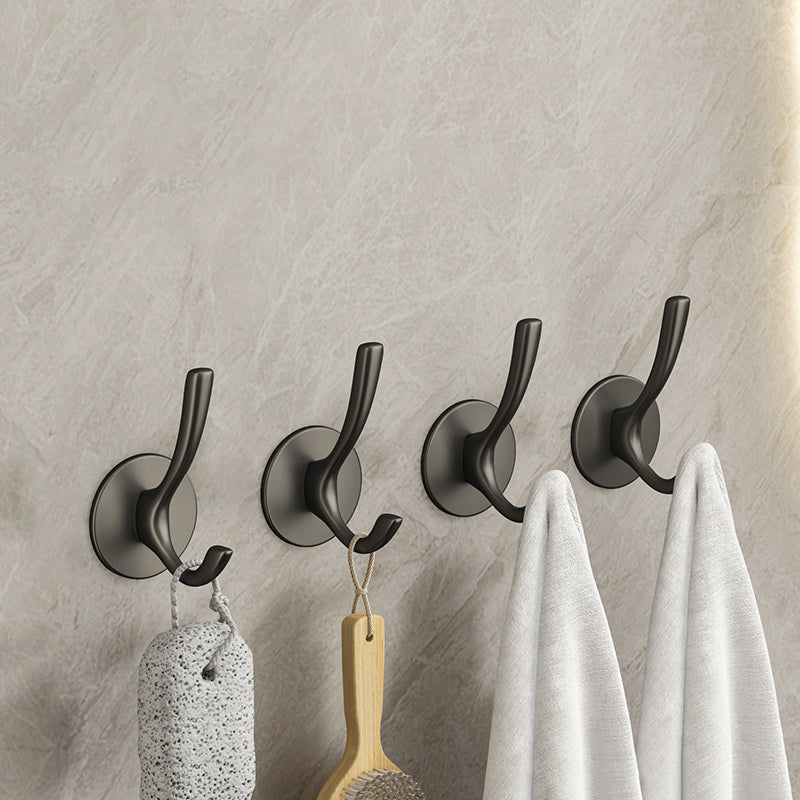 10-piece Bathroom Accessory Set Modern Matt Gray Bathrobe Hooks