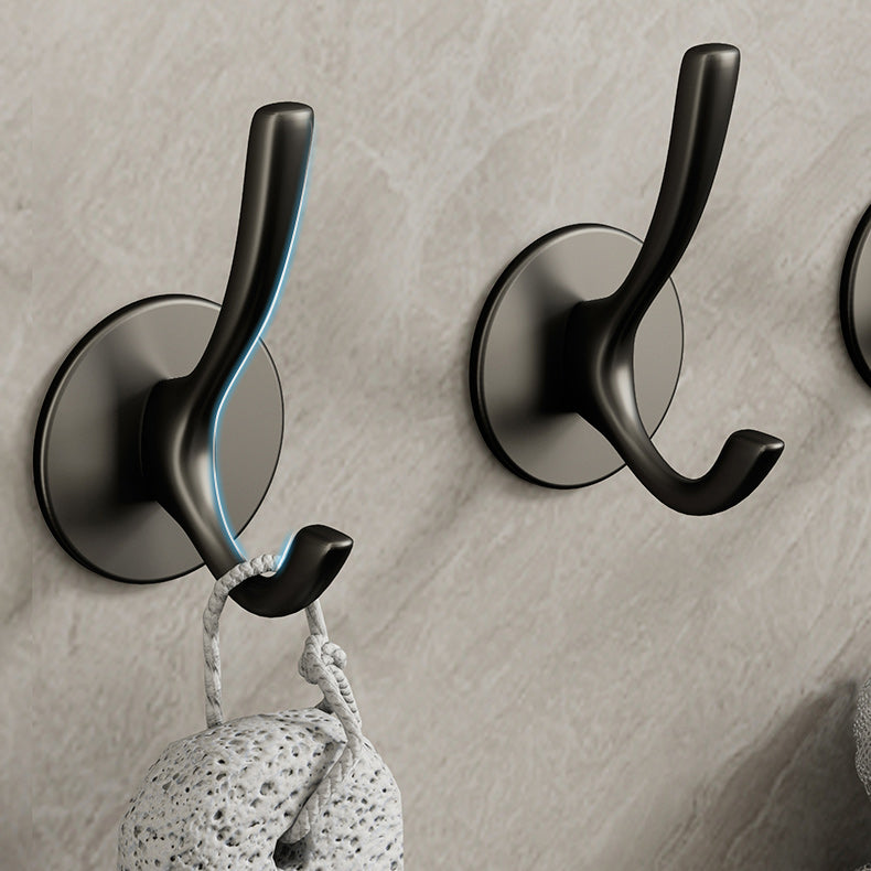 10-piece Bathroom Accessory Set Modern Matte Grey Bathrobe Hooks