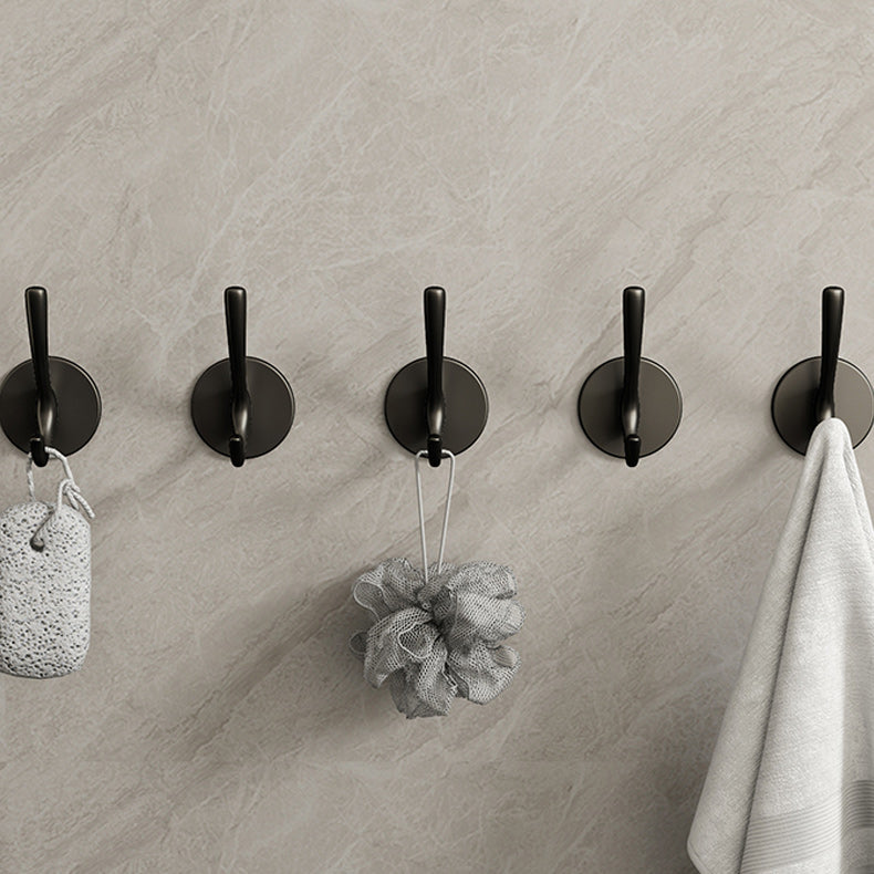 10-piece Bathroom Accessory Set Modern Matte Grey Bathrobe Hooks