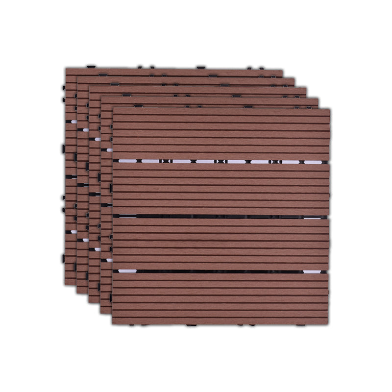 11 Pack 12" X 12" Square Deck/Patio Tiles Snap Fit for Outdoor Patio Tiles