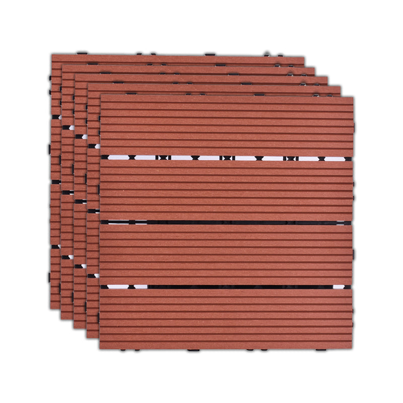 11 Pack 12" X 12" Square Deck/Patio Tiles Snap Fit for Outdoor Patio Tiles