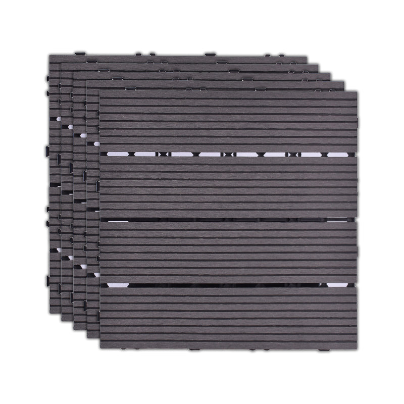 11 Pack 12" X 12" Square Deck/Patio Tiles Snap Fit for Outdoor Patio Tiles