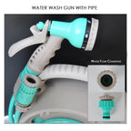 Zevolim| Practical hose reel with spray nozzle – Compact garden hose cart for easy watering