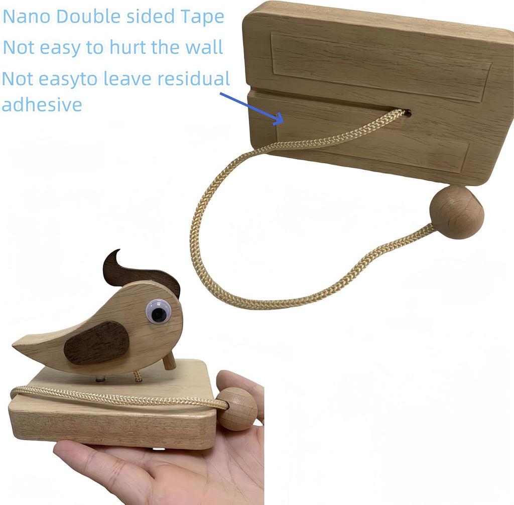Handcrafted Wooden Woodpecker Door Knocker