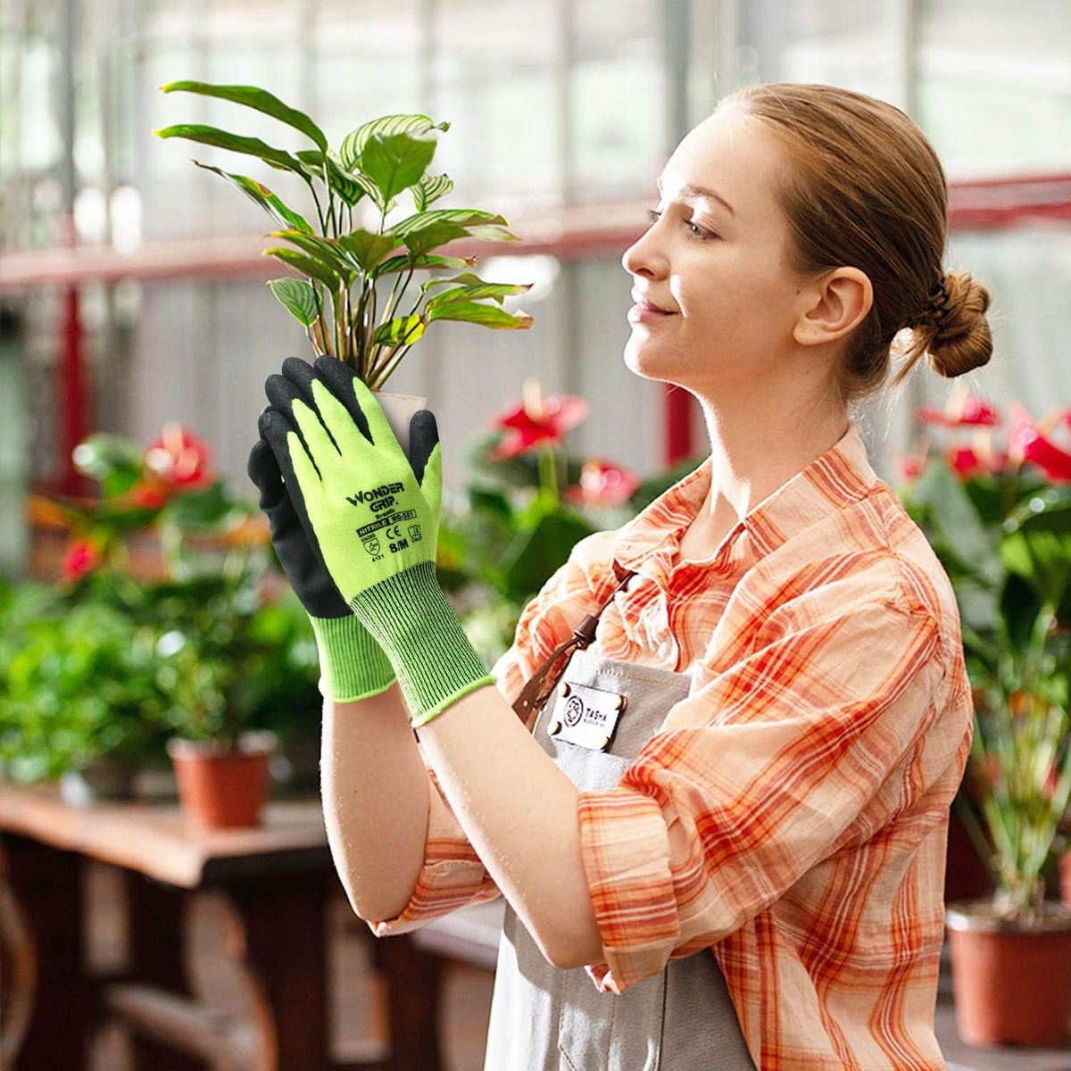 Zevolim| Work Gloves with Wonder Grip – Non-Slip Gloves for Gardening and Craftsmanship