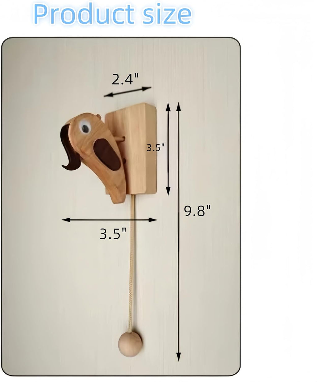 Handcrafted Wooden Woodpecker Door Knocker