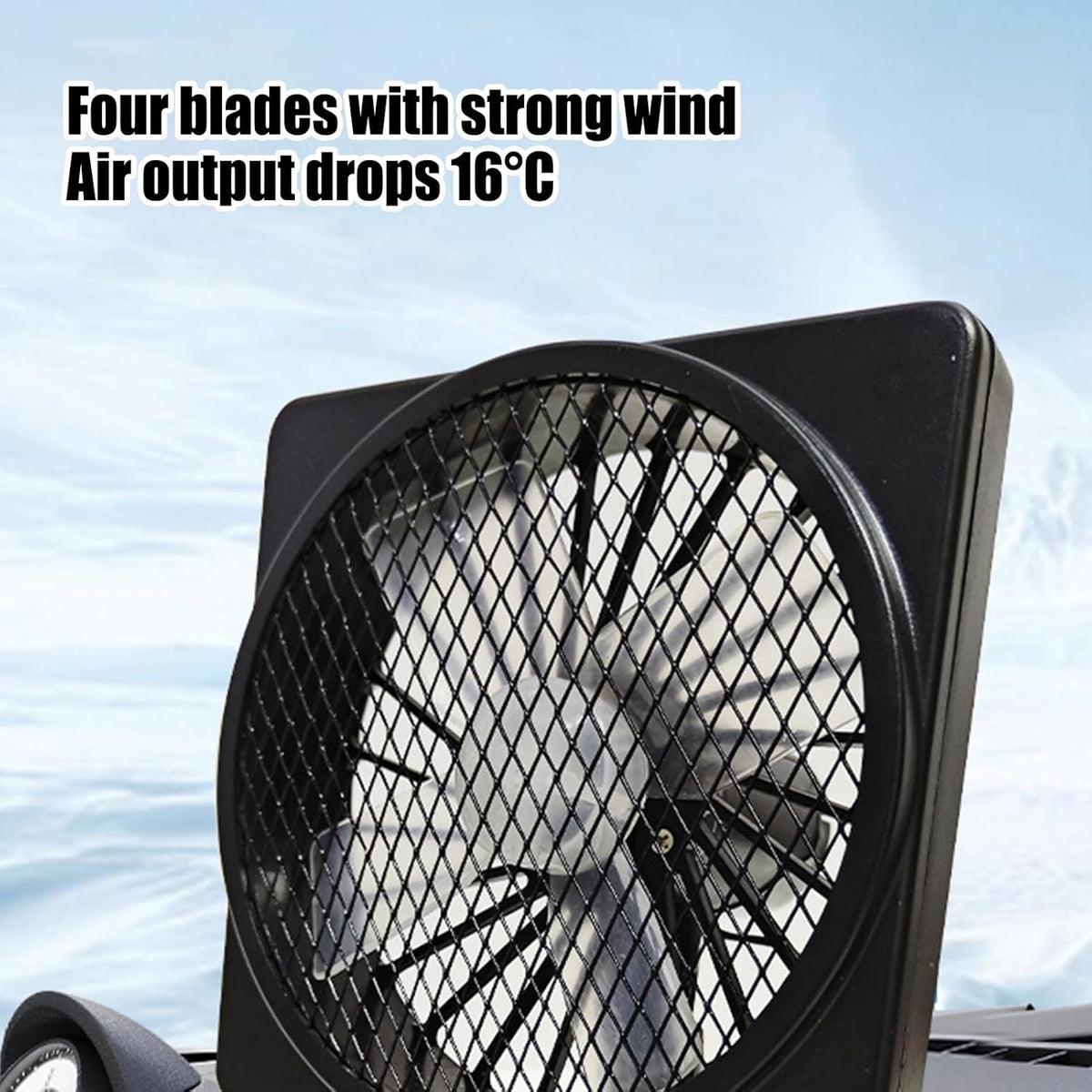 12V USB Air Circulator Car AC Cooling Fan with 360° Rotation (1+1 FREE) – Aurovent