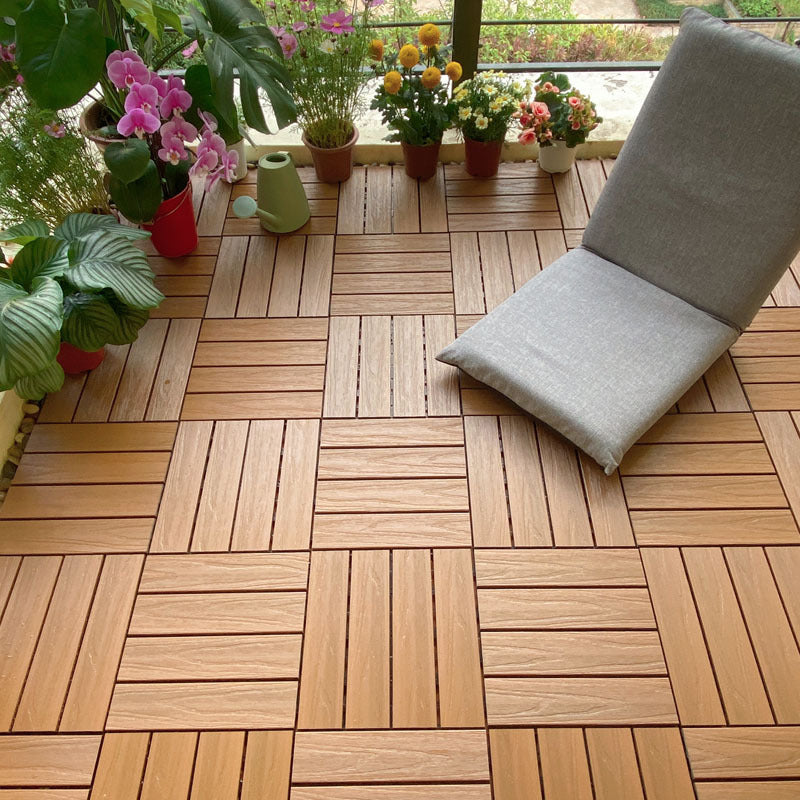 12" X 12" Deck/Patio floor tiles 4-Slat Square for outdoor patio tiles