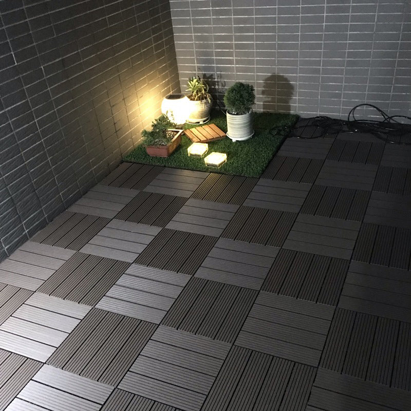 12" X 12" Deck/Patio floor tiles 4-Slat Square for outdoor patio tiles