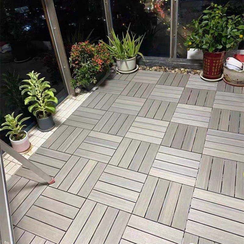 12" X 12" Deck/Patio floor tiles 4-Slat Square for outdoor patio tiles