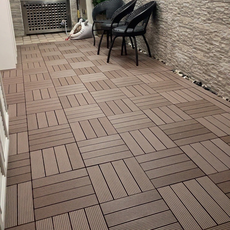 12" X 12" Deck/Patio floor tiles 4-Slat Square for outdoor patio tiles