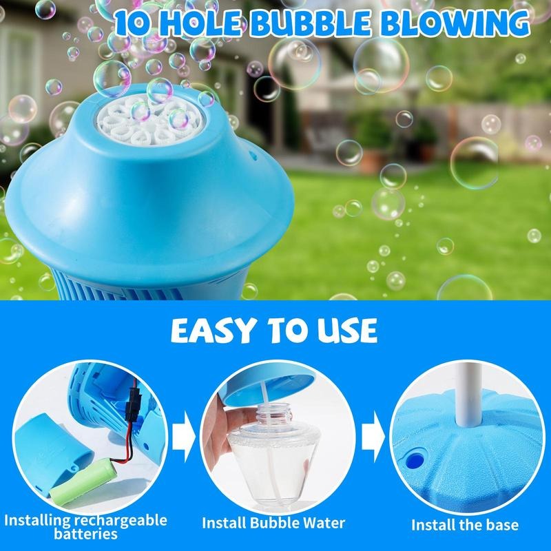 Zevolim | Automatic Bubble Maker for Kids | BubbleFun Magical Bubble Play | 20,000+ Bubbles/Min | Adjustable Height | Portable