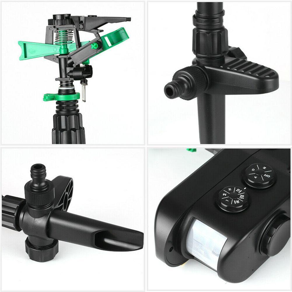 Zevolim| Solar Powered Motion Activated Sprinkler for Deer and Garden Pest Deterrent