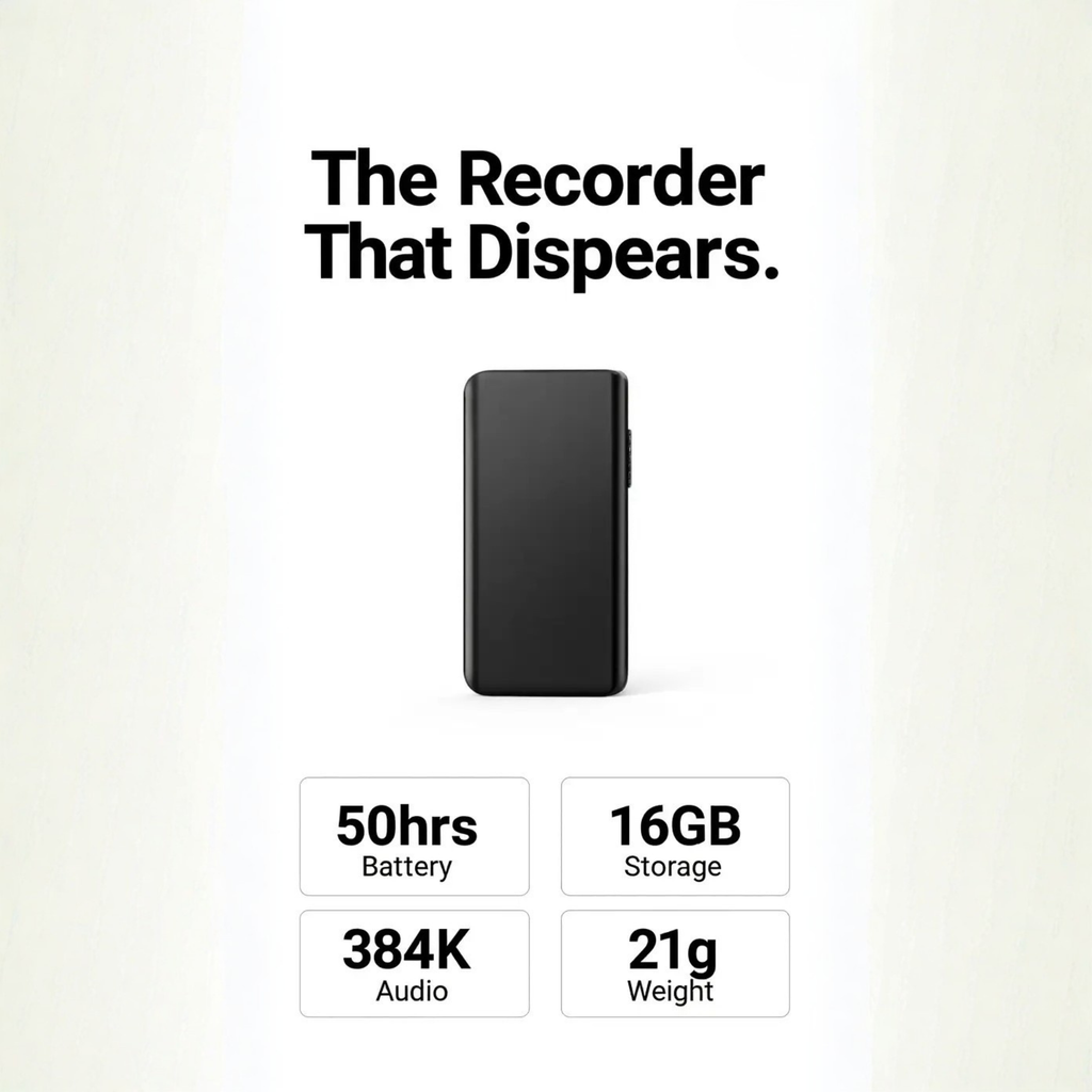 Zevolim | Miniature Voice Recorder – Small, Discreet, and Powerful Audio Capture | Perfect for Stealth Recording and Voice Activation