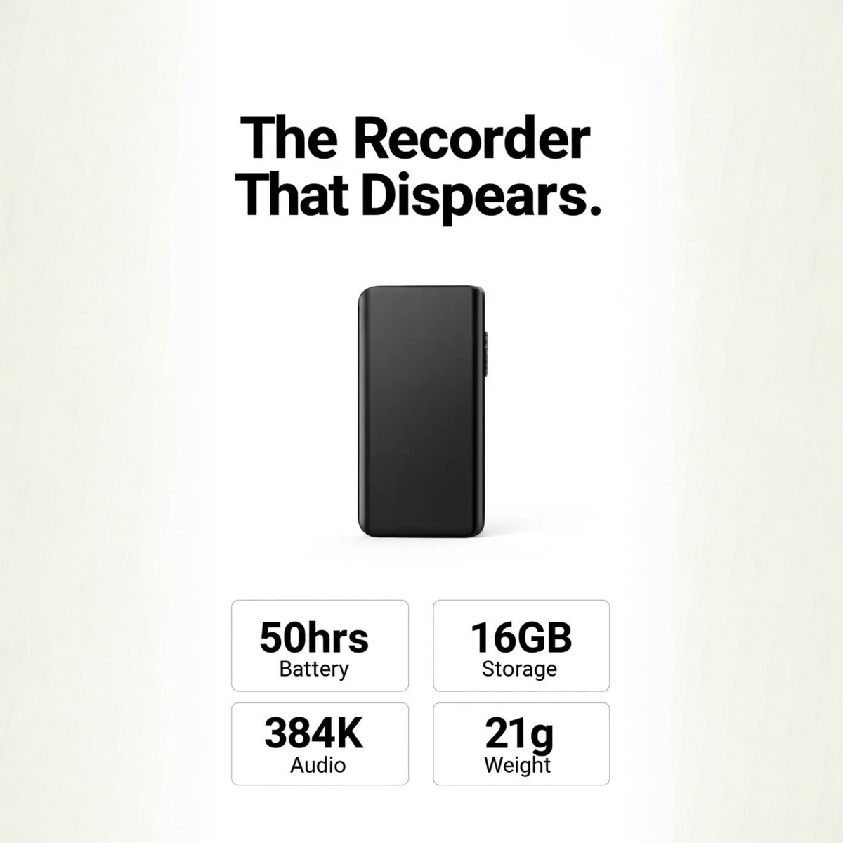 Zevolim | Miniature Voice Recorder – Small, Discreet, and Powerful Audio Capture | Perfect for Stealth Recording and Voice Activation