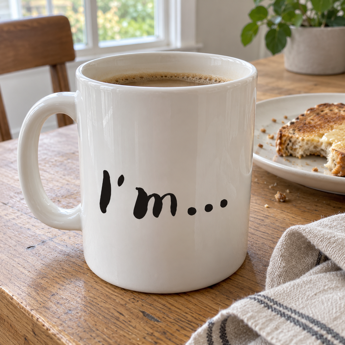 Hidden Nose Ceramic Mug