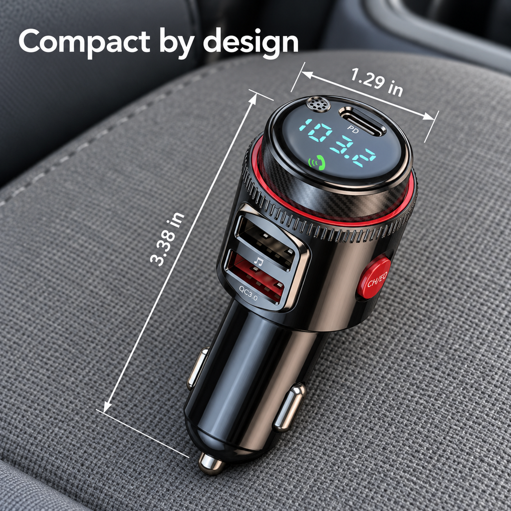 Multi-Port Smart Chip Car Fast Charger