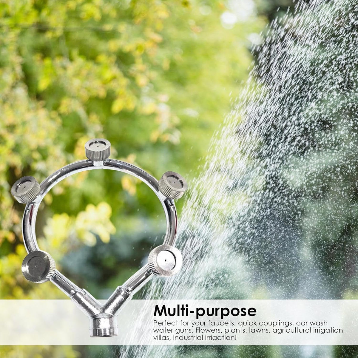 Zevolim| High pressure stainless steel ring multi nozzle – Efficient spray attachment for garden irrigation