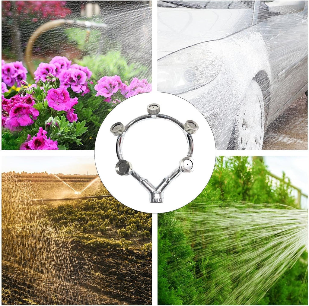 Zevolim| High pressure stainless steel ring multi nozzle – Efficient spray attachment for garden irrigation