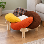 Flower Throne Rainbow Cat Bed