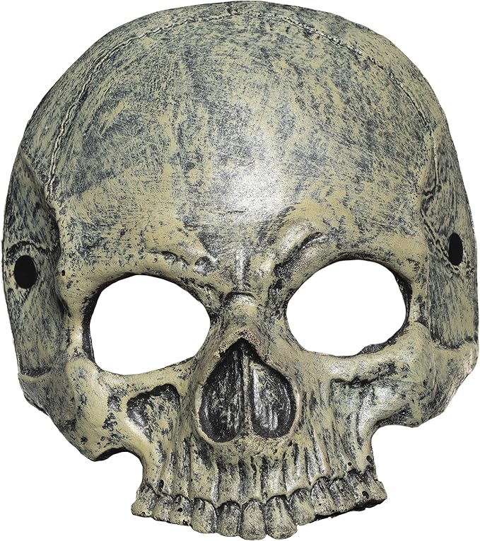 Adult Foam Half Skull Costume Mask