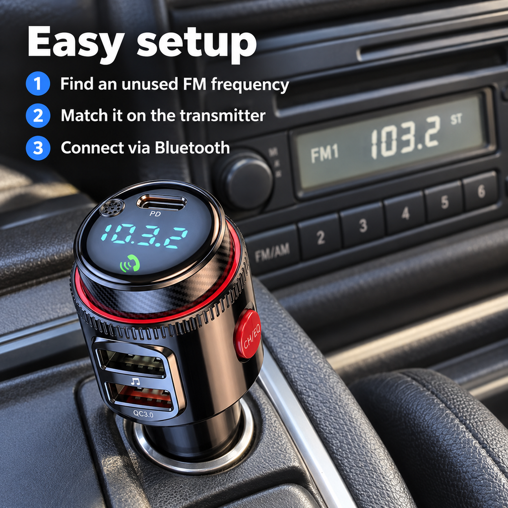 Multi-Port Smart Chip Car Fast Charger