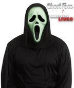 Fun World Scream Ghost Face Glow in the Dark Bling Mask