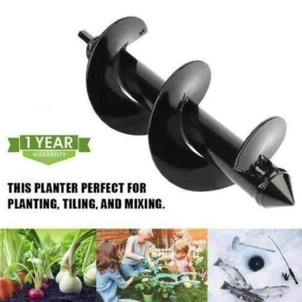 Zevolim| Spiral Garden Drill — High-Load Spiral Auger for Deep Planting