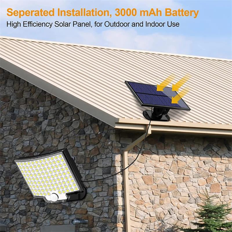 106 LED Outdoor Solar Security Light with Motion Sensor – Waterproof Wall Light for Garden, Driveway & Patio