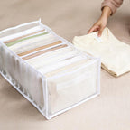 7 Grids Wardrobe Clothes Mesh Divider Organizer