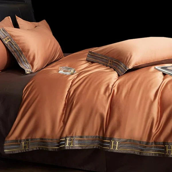 Zevolim| Luxury Satin Bedding 4-Piece Set - OpulenceSleep