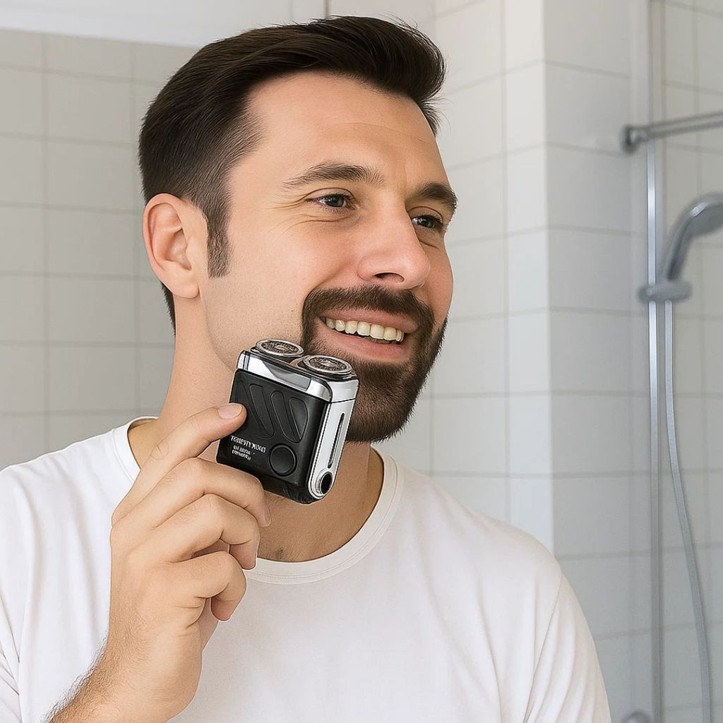SmoothEdge | Rotary Electric Shaver – Dual-Ring Blades – Water-Resistant – Men's Grooming Zevolim