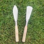Zevolim| Stainless Steel Weeding Tool and Trowel – Garden Tools with Wooden Handles
