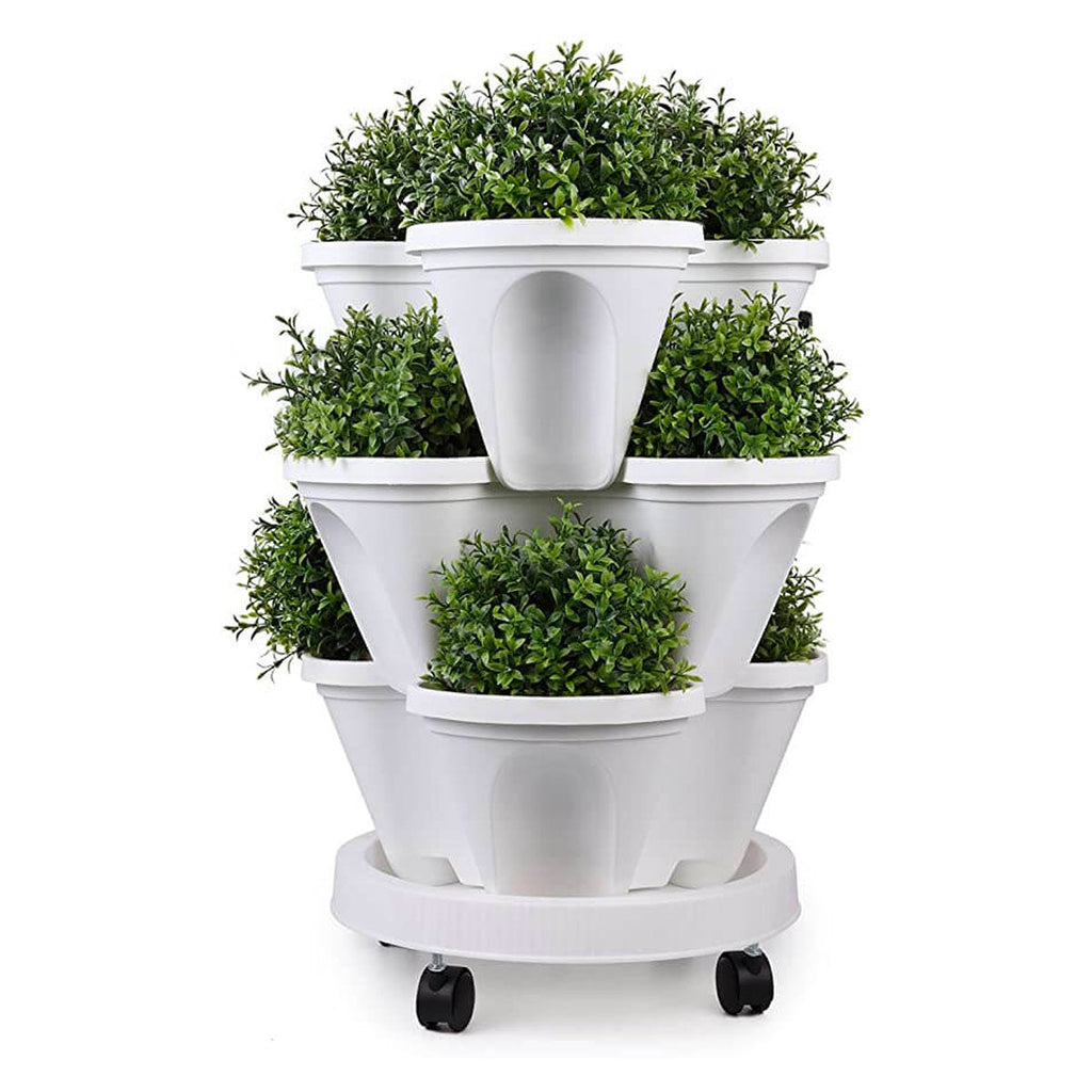 Zevolim| GardenTower FourSeasons – Stackable Plant Pots with Smart Watering System