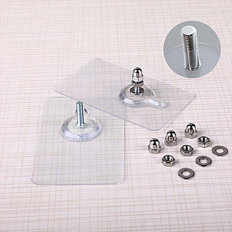 Self-adhesive wall hooks with thread | For secure hold and versatile use