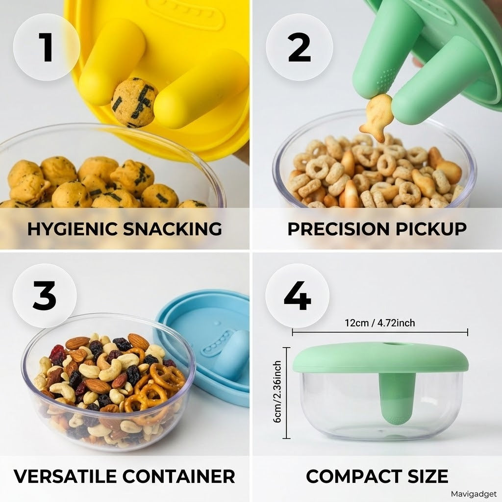 No Mess Clean Hands Snack Bowl
