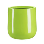 Ainslie Planter w/ Iron Stand - Modern High Gloss, U-Shape MCM Raised Fiberglass Plant Pot Indoor / Outdoor (18" - 23.5" Tall)