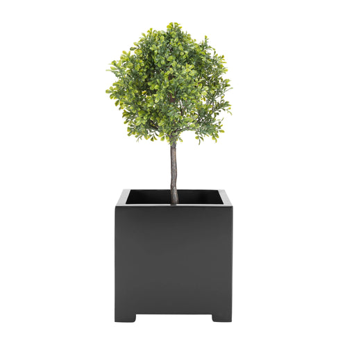 Alora Steel Cube Planter - Architectural Heavy Duty (16 Guage) Indoor / Outdoor Block (10" / 14" / 18" / 23" Square)