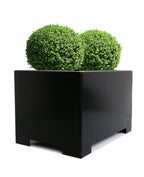 Alora Steel Rectangle Planter - Architectural Long Block (16 Guage Metal) Indoor / Outdoor Box (13" - 23" Long)