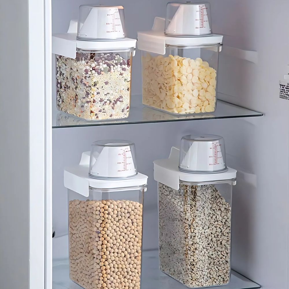 Clear Cereal and Grain Organizer